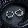 Aretes de Diseño Único con Patrón de Hierba Tang, Aretes Atractivos para Niños, Aretes de Nicho para Hombres y Mujeres, Joyería de Moda al Mayoreo