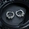 Aretes de Diseño Único con Patrón de Hierba Tang, Aretes Atractivos para Niños, Aretes de Nicho para Hombres y Mujeres, Joyería de Moda al Mayoreo