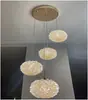 Lámpara de Pared de Cristal Estilo Lujo Ligero Pasillo Entrada Bar Ventana Dormitorio Mesita de Noche Multicabezal de Gama Alta Pequeño Candelabro de Zhongshan