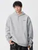 Roupas Masculinas Fengshe / Moletom com Capuz Pulôver Novo de Outono para Homens, Bordado, Corte Solto, Estilo Retro Japonês, Algodão Puro, Moletom para Casal