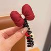 Onda Nueva Punto Flor Trenza Burbuja Línea Larga Anillo para el Cabello Dulce Punto Lazo Corbata Cuentas Cabello Duradero Tocado para Mujer