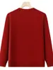 Ropa de otoño para mujeres mayores, estilo abuela de mediana edad y mayor, suéter de punto casual, prenda interior, top cárdigan para madre mayor