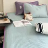 Juego de Tres Piezas de Alfombrilla Refrigerante de Seda de Hielo Estilo Blogger de Verano, Alfombrilla de Aire Acondicionado para Combinar, Sábana Refrigerante, Almohadilla Suave Lavable a Máquina