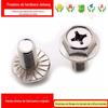 304 Aço Inoxidável Cruz Hexágono Externo Recesso Flange Parafuso Antiderrapante Almofada Dentada Parafuso Sem Dentes M3-M8