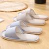 Zapatillas de Casa de Lino Four Seasons para Interior Suelo de Casa EVA Antideslizante Rayadas de Pareja para Hombre y Mujer Zapatillas de Lino Venta al por Mayor