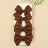 Venta caliente combinación transfronteriza comercio exterior hecho a mano para niños cola de milano nudo simple ángulo flotante costilla de gofre cinta lazo accesorios para el cabello