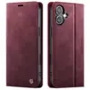 Adecuado para funda de teléfono móvil Iphone17 Apple 16E Funda de cuero con patrón de becerro retro 15 Flip Rifd Funda protectora de microfibra