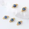 Accesorios Versátiles de Pedrería para Manualidades Conectores de Joyería Ojo de Demonio Colgantes Pequeños Accesorios para Pulsera Collar Hecho a Mano DIY