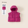 Roupa Infantil Bangchi Inverno Novo 90 Veludo Penas de Pato Branco Roupa de Inverno Infantil Meninos Jaqueta Colete com Capuz Jaqueta de Penas Colete