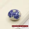 Manija de Puerta de Gabinete Rústica Transfronteriza, Manija de Cerámica Hecha a Mano, Pomo de Bola de Cobre, Manija Redonda de Agujero Único para Muebles de Gabinete, Armario, Cajón
