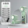 Ventilador de Mano Transparente Refrigerante con Turbina, Viento Fuerte, Mini Ventilador Portátil para Colgar en el Cuello al Aire Libre, Ventilador Pequeño Souvenir Transfronterizo