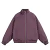 Jaqueta de inverno grossa estilo americano com gola alta, deconstrução transfronteiriça, marca da moda, retrô, acolchoada de algodão, baseball quente, jaqueta externa de algodão de alta qualidade