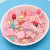 Sombreros Coloridos de Resina Planos DIY para Niñas Pegamento Cremoso Accesorios para Fundas de Teléfono Zuecos Juguete Pequeños Accesorios de Sombrero