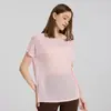 Shuxi Verano Ligero Transpirable Yoga Manga Corta Mujer Adelgazante Deportivo Casual Fitness Top Suelto Camiseta de Yoga