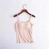 Camisola plus size transfronteiriça antirreflexo com base modal integrada, cinto com almofada no peito, roupa íntima sexy e respirável para meninas