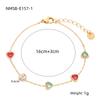 Pulsera de acero inoxidable con circonita de nuevo amor de moda europea y americana, diseño nicho, lujo ligero para todo, pulsera de mujer de alta gama