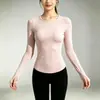 Top de Yoga de Alta Elasticidad para Otoño e Invierno Adelgazante de Gama Alta Ajustado Transpirable de Secado Rápido Ropa Deportiva Ropa de Fitness