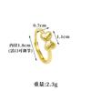 Anel de Luz Dourado Antigo Transfronteiriço Estilo Luxo Simples Anel de Peixe Escama Laço Feminino Versátil Design Sense Joias Suprimento