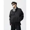 Chaqueta de Algodón Estilo Retro Americano con Cuello Grueso de Piel, Corte Limpio para Hombre, Nueva de Invierno, Holgada, Cálida, Ropa de Trabajo, Abrigo de Algodón, Prendas de Abrigo de Moda