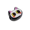 Miçangas de Furo Reto em Formato de Gato, Miçangas Acrílicas com Furo Passante, Miçangas Olho de Gato, Corrente para Celular, Chaveiro, Acessórios para Joias DIY Atacado