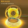 Tira de luz flexible COB 5V bajo voltaje serie completa, integración de alta densidad, iluminación uniforme sin puntos oscuros, especificaciones completas