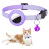 Explosivo para Collar de Gato Airtag Banda Reflectante Campana Anti-Pérdida Bufanda para Perro Collar para Mascotas