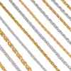 Corrente para Joias DIY Aço Inoxidável 304 Banhada a Ouro Real Corrente Suástica Conserva Cor Moda Vestuário Bagagem Material de Corrente Artesanal