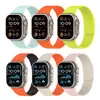 Adecuado para Apple Watch Ultra9876543210 Generación Se Correa de Reloj de Silicona Suave Magnética con Textura de Grano