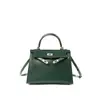 Uau Oh CAIXA couro de boi mini bolsa de mão versão alta costura bolsa Kelly segunda geração novo estilo sensação de luxo bolsa transversal de couro genuíno