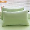 Fundas de Almohada de Algodón de Color Sólido, un Par de Fundas de Almohada de Algodón Puro para Dormitorio, Funda Individual 48Cmx74Cm para Relleno de Almohada 1