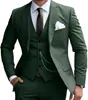 Amazon Comercio Exterior Traje de Tres Piezas para Hombre Transfronterizo Traje de Negocios Ajustado Atuendo Elegante para Banquetes