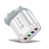 NÓS. regulamentos 4USB multi-porta 5V / 2.4A Regulamentos europeus novo carregador de viagem borboleta Regulamentos britânicos carregador doméstico