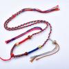 Cordão Pendente Trançado Artesanal para Pendurar Tangkazakiram Estilo Étnico Retro Unissex Corda de Colar Ajustável