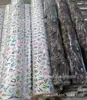Popeline Liso de Viscose com Estampa Digital de Larga Largura 3068 Tinta Metálica Dourada Esculpida Impressão Reativa Tecido de Viscose Algodão Bambu