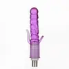 Acessórios para máquinas de sexo, vibrador realista de três furos para homens e mulheres, bolinhas anal de cristal, brinquedos divertidos especiais de SM para flerte para mulheres