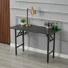Mesa Larga para Estudio en Casa Escritorio Simple Plegable Mesa Rectangular para Entrenamiento Mesa para Comedor de Habitación de Alquiler Portátil