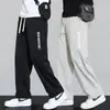 Pantalones Largos Deportivos Casuales Rectos Sueltos de Seda de Hielo de Secado Rápido para Hombre, Marca Moderna Delgada, Nuevos de Verano 2026