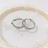 Nuevos Pendientes de Acero de Titanio de Moda a Precio Especial para Mujer Diseño Minimalista Exquisitos Pendientes Personalizados de Alta Calidad con Conservación del Color Pendientes de Diamantes Completos