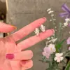 Pendientes de Botón con Forma de Lazo Estilo Ballet Temperamento de Hada Francesa para Mujer Lujo Ligero Nicho Sensación de Alta Gama Accesorios para Orejas de Celebridad de Internet