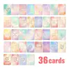 36 Piezas Suministro Directo Transfronterizo Tarjetas de Afirmación Inspiradora Energía Positiva Tarjetas Divertidas de Ánimo para Lonchera Bendiciones Cálidas Tarjetas de Felicitación