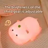 Luz de Grifo de Silicona Lámpara de Noche Panda Luz de Noche para Grifo Lámpara de Mesita de Noche para Dormitorio Recargable y de Enchufe Doble Uso Luz Suave Protección Ocular Lámpara de Ambiente