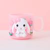 Vaso para cepillos de dientes para niños, vaso para hacer gárgaras, bonito vaso de plástico para el hogar con diseño de dibujos animados para montar en la pared, vaso para hacer gárgaras, portadientes