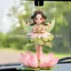 Novo Pingente de Fada Verde Fofo Acrílico Transfronteiriço Decoração de Interior de Carro Espelho Retrovisor Pingente de Chaveiro