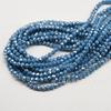 Cuentas de cristal de color AB plateado de 4 mm para joyería DIY accesorios de borla accesorios de ropa cuentas sueltas venta al por mayor directa