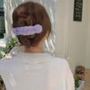 Francês Outono e Inverno elegante Hair Clip Mulheres Imitação Coelho Cabelo Grande Grampo de Cabelo All-match Shark Clip Duckbill Clip Acessórios de cabelo