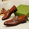 Zapatos de vestir tipo mocasín para hombre estilo británico 2026 modelo nuevo con hebilla metálica, punta redonda, mocasines de moda para estilista