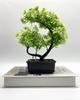 Venta al por mayor 29cm Planta en maceta Madera Crisantemo Bonsái Planta Verde Artificial Plástico Flor Falsa Bonsái Adornos de Decoración Interior
