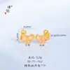 Pu Zuoqiang Color que se Conserva Arena Dorada Accesorios DIY Dibujo Animado Avión Pequeño Oso Fresa Caballo Mecedora Colgante Pulsera Colgante para Mujeres
