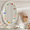 Varias plantas y flores, hojas, girasoles, flores, pegatinas de espejo, pegatinas de pared, fondo para el hogar, pegatinas decorativas de pared, autoadhesivas