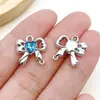 Sal Marina Aleación Azul Corazón Mariposa Luna Pentagrama Colgante DIY Pulsera Hecha a Mano Collar Accesorios de Joyería